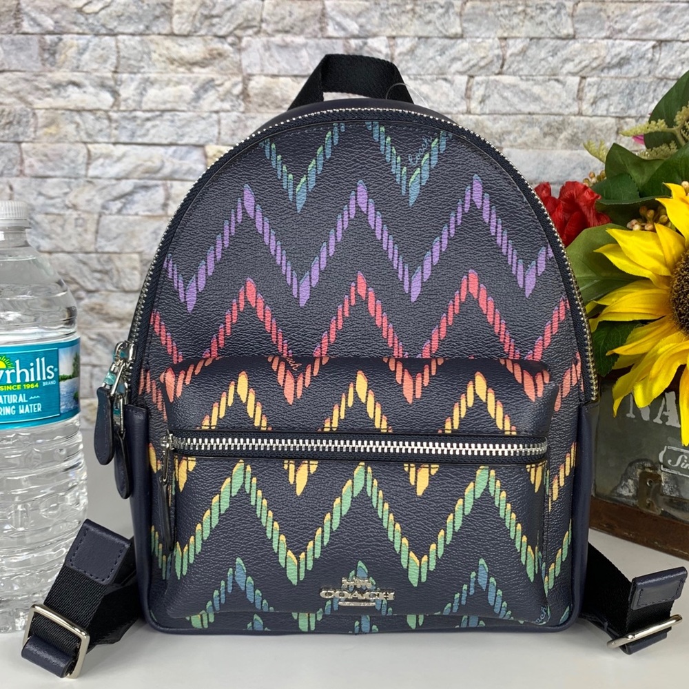 SOLD Coach Mini Charlie Backpack Geo Chevron